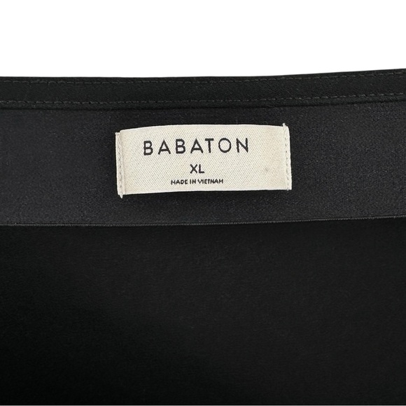 Babaton Resolution Dress - Black Strapless Japanese Crepe Maxi Dress sz XL - Picture 10 of 14